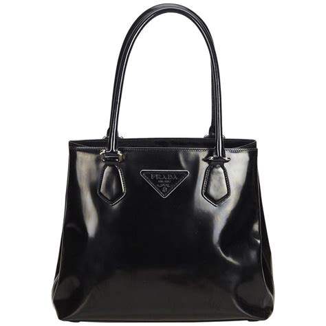 prada black patent leather purse|prada outlet shoulder.